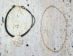 Roman Blck Leather and Steel