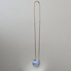 Giant Heart Charm Pendant Sophisticated Statement Necklace