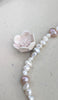 Perls and Blush Flower Necklace