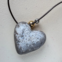 Porcelain Heart Statement Necklace