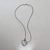 Porcelain Heart Statement Necklace