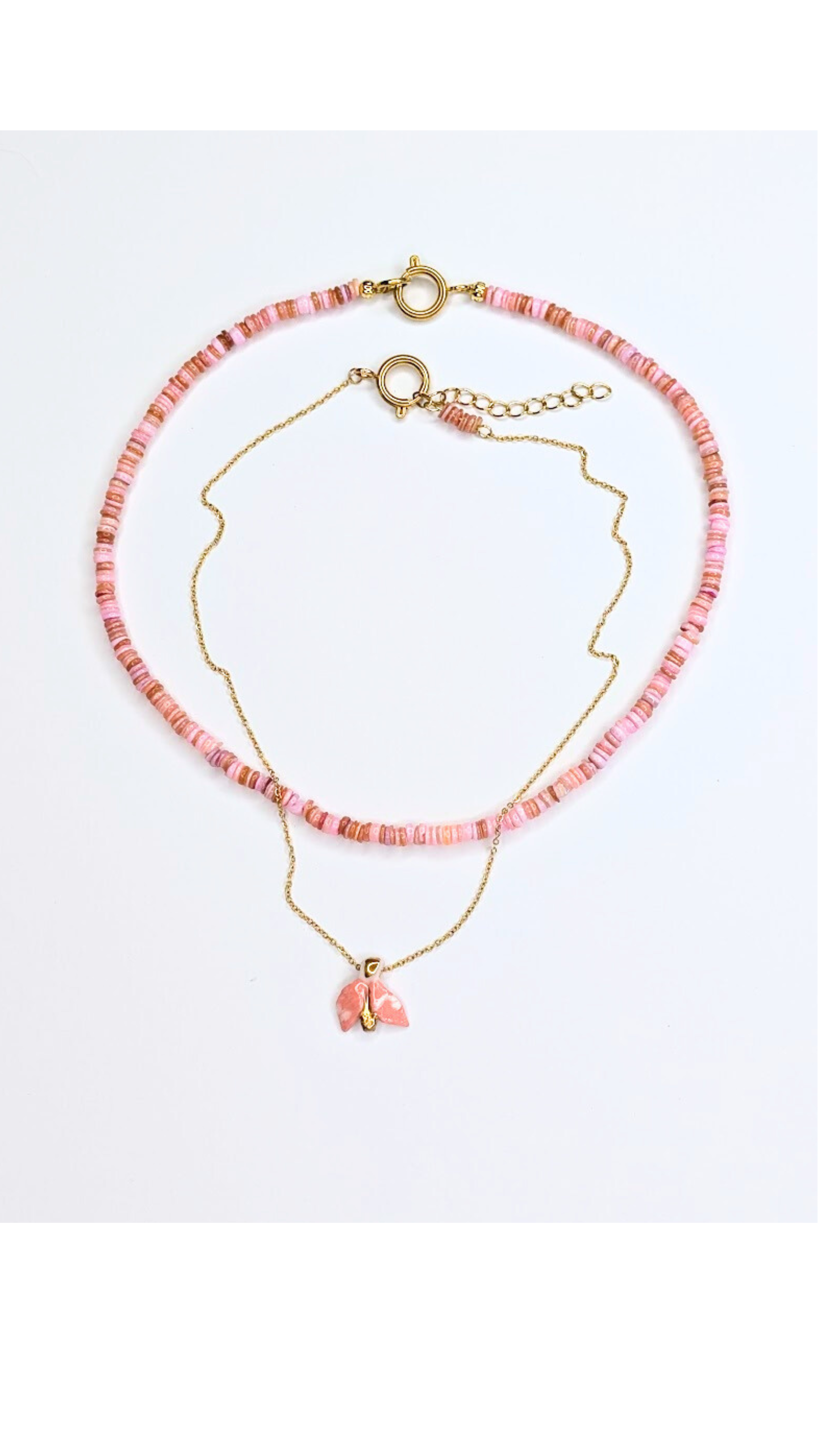 Two Necklaces Layerd Moth