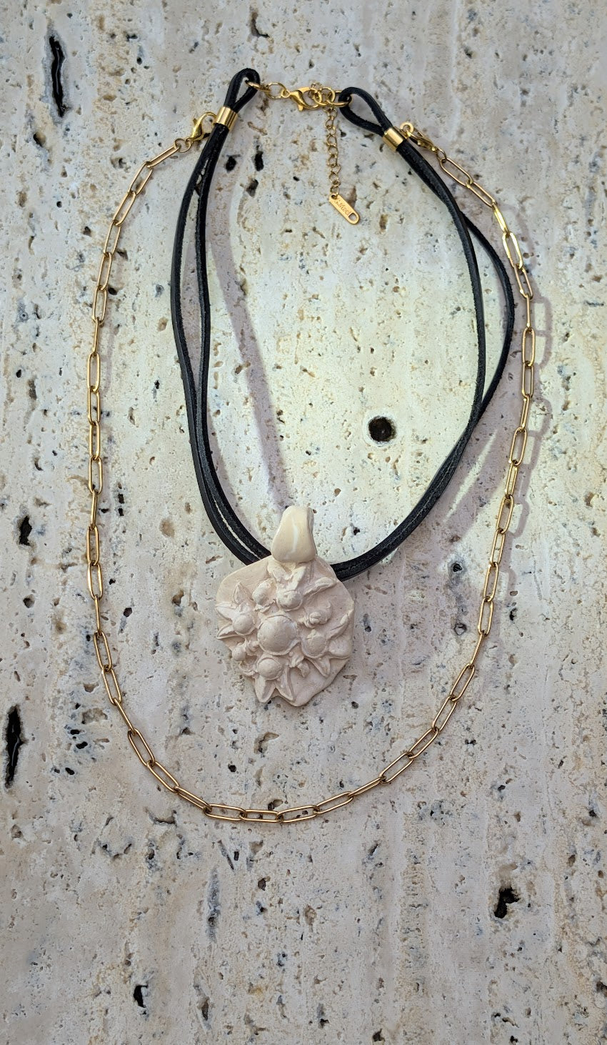 Roman Blck Leather and Steel