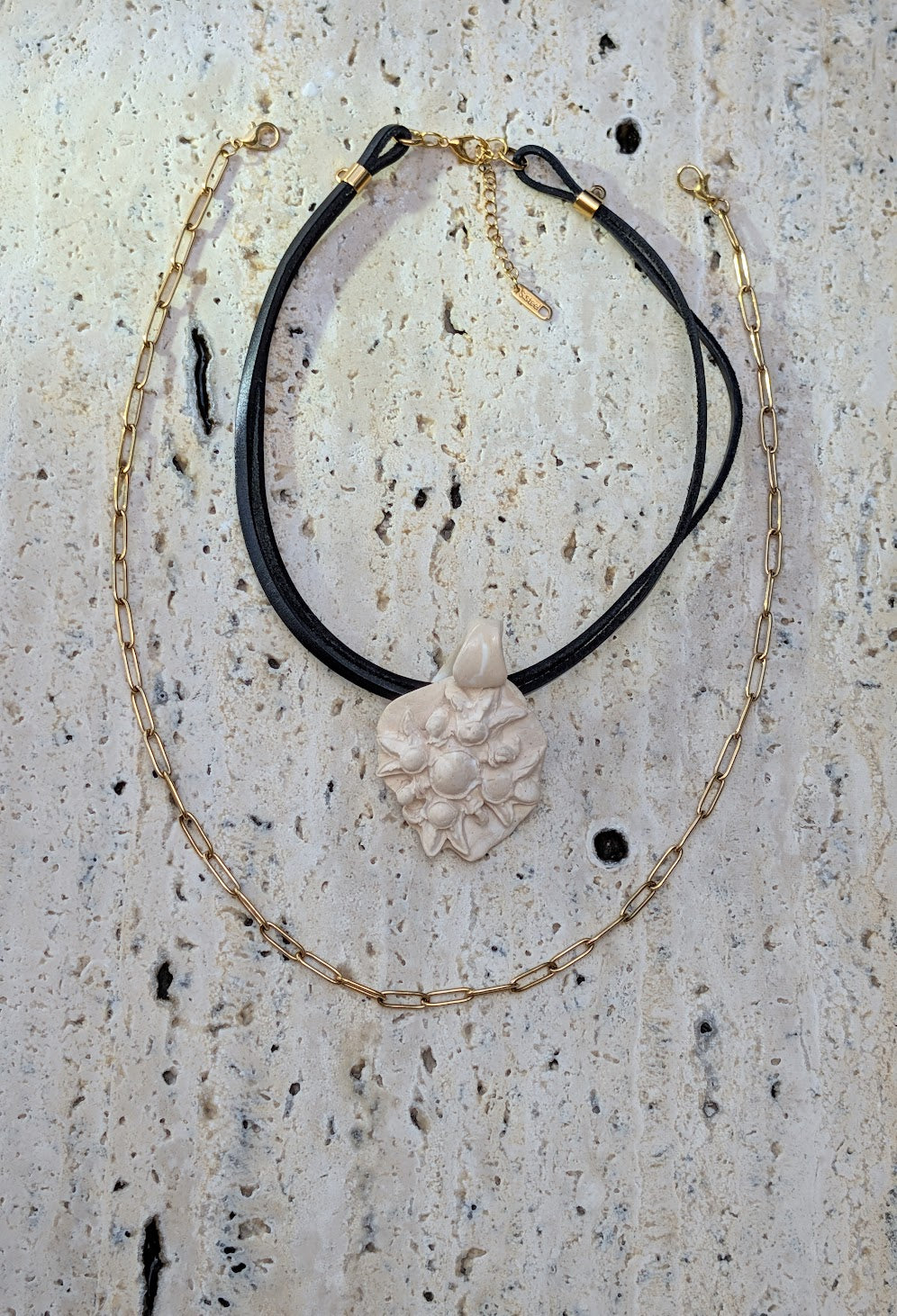 Roman Blck Leather and Steel