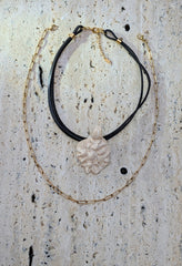 Roman Blck Leather and Steel