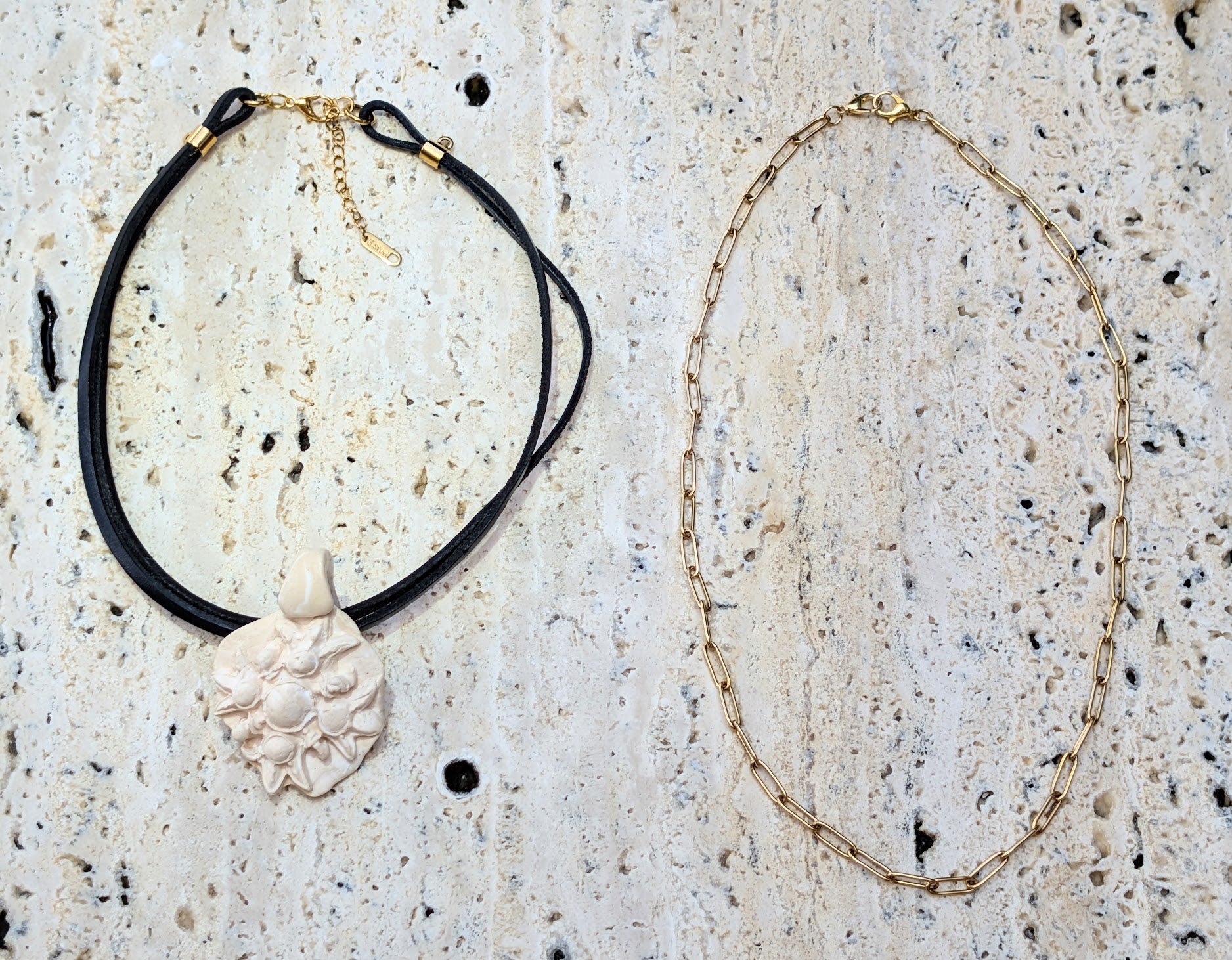 Roman Blck Leather and Steel