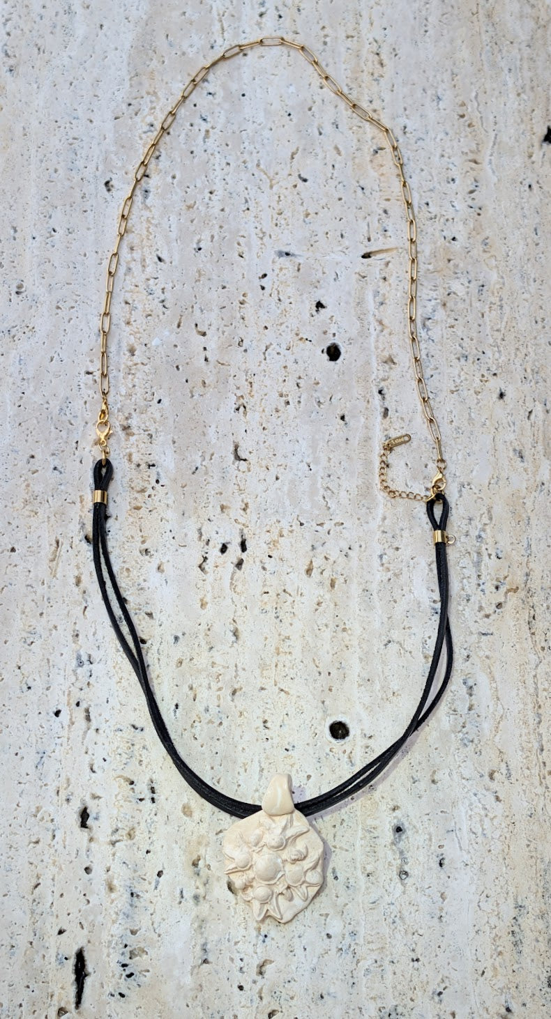 Roman Blck Leather and Steel