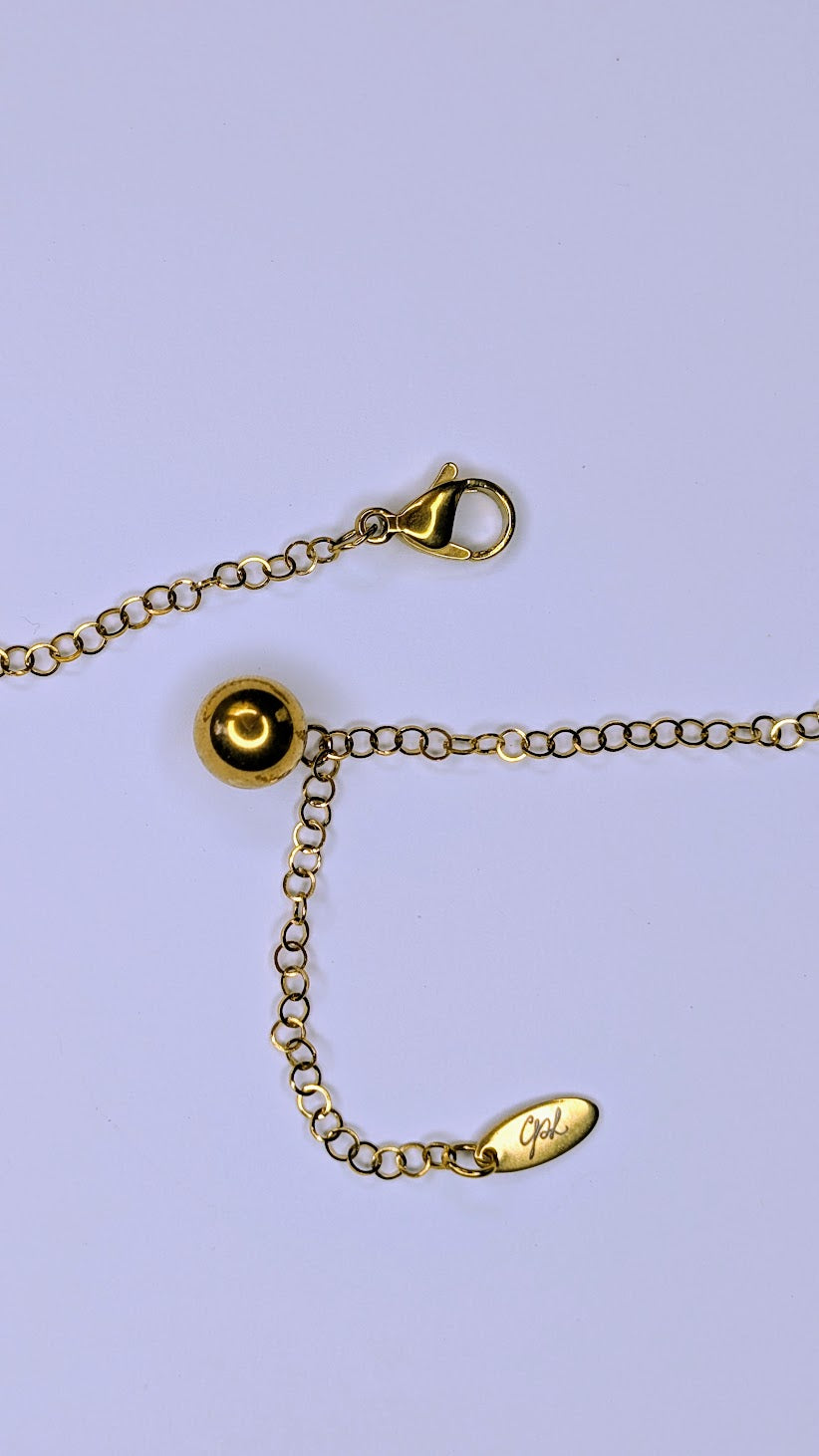 Jug in White and Brown with pink-green undertone