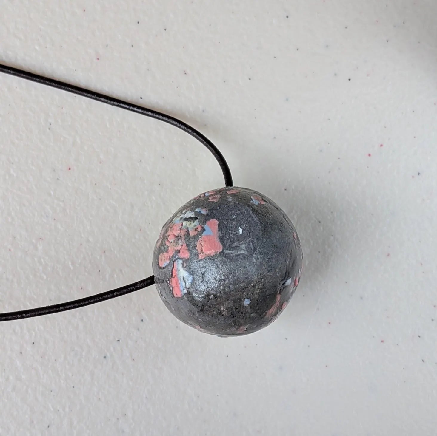 Porcelain Spheric Round Statement Charm Pendant for Stylish Trendy Women