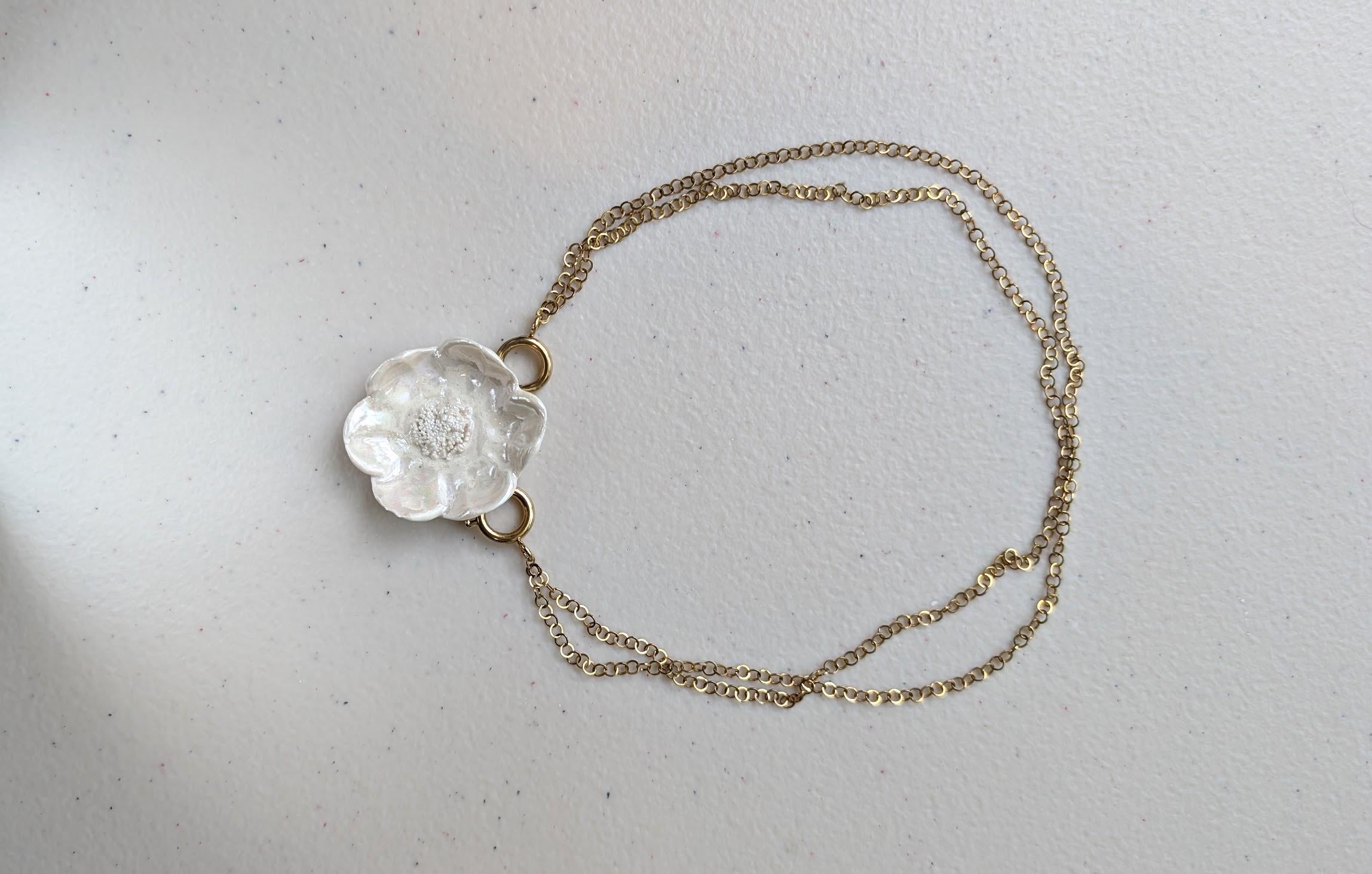 Gentle Statement Nature Inspired Flower Neclace